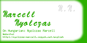 marcell nyolczas business card